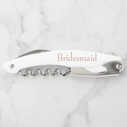 Gepersonaliseerde bruiloften in Rosegold C Kurkentrekker (Achterkant)