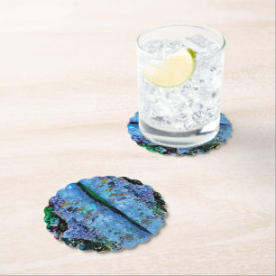 Gepersonaliseerde bruiloften Watercolor Custom Pap Kartonnen Onderzetters