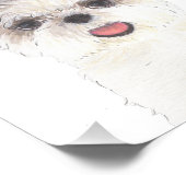 Gepersonaliseerde Bruin en Wit Shih Tzu Art Foto Afdruk (Hoek)