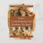 Gepersonaliseerde Bruin Wit Script Recept Exchange Briefkaart (Voorkant)