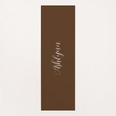 Gepersonaliseerde bruin yogamat (Voorkant)