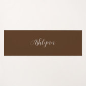 Gepersonaliseerde bruin yogamat (Voorkant (horizontaal))