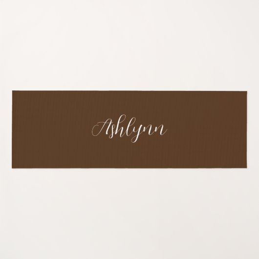 Gepersonaliseerde bruin yogamat (Voorkant (horizontaal))