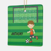 Gepersonaliseerde bruine bruine artisjokken kerstj keramisch ornament (Links)