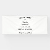 Gepersonaliseerde Brunch & Bubbly Vrijgezellenfees Spandoek (Horizontaal)