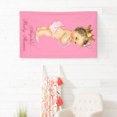 Gepersonaliseerde Brunette Weinig Baby shower van Spandoek (Insitu)