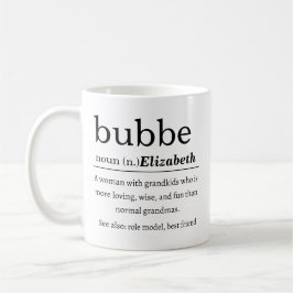 Gepersonaliseerde Bubbe Definitie Koffiemok