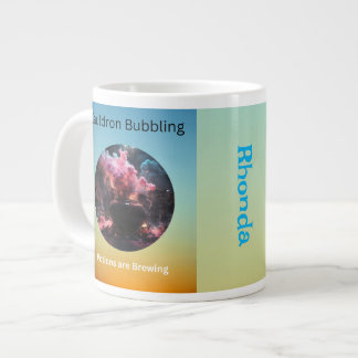 Gepersonaliseerde bubbelende ketel grote koffiekop