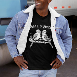 Gepersonaliseerde Budgie Naam Shirt Aangepaste V