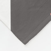 Gepersonaliseerde Buffalo Check Zwart Wit Roze Fleece Deken (Hoek)