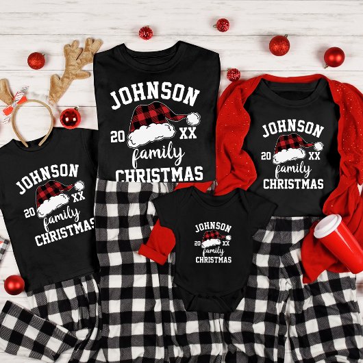 Gepersonaliseerde Buffalo Plaid Custom Matching Fa Tri-Blend Shirt