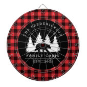 Gepersonaliseerde buffelbeklede Beer Dartbord (Voorkant)