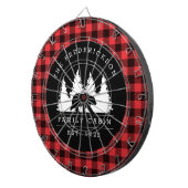 Gepersonaliseerde buffelbeklede Beer Dartbord (Voorkant Rechts)