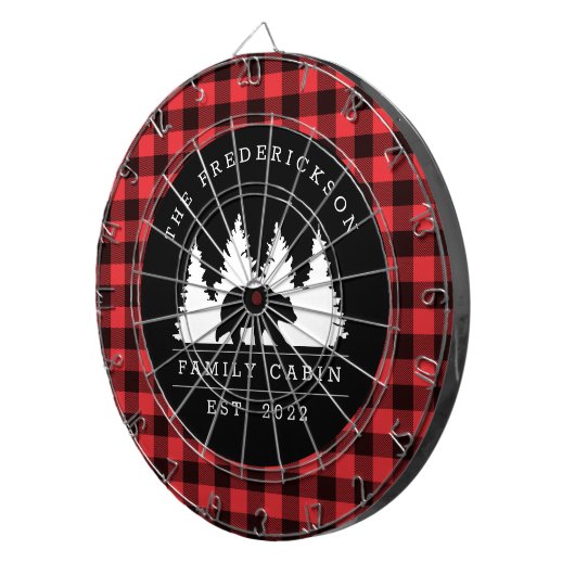 Gepersonaliseerde buffelbeklede Beer Dartbord (Voorkant Rechts)