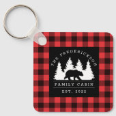 Gepersonaliseerde buffelbeklede Beer Sleutelhanger (Voorkant)