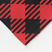 Gepersonaliseerde buffelkerst fleece deken (Hoek)