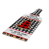 Gepersonaliseerde buffels van gebundelde kerstaven snijplank (Hoek)