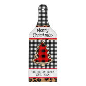 Gepersonaliseerde buffels van gebundelde kerstaven snijplank (Voorkant)