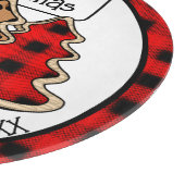 Gepersonaliseerde buffels van gebundelde kerstaven snijplank (Hoek)