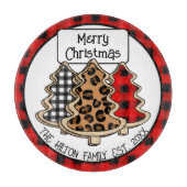 Gepersonaliseerde buffels van gebundelde kerstaven snijplank (Voorkant)