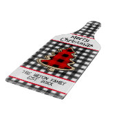 Gepersonaliseerde buffels van gebundelde kerstaven snijplank (Hoek)