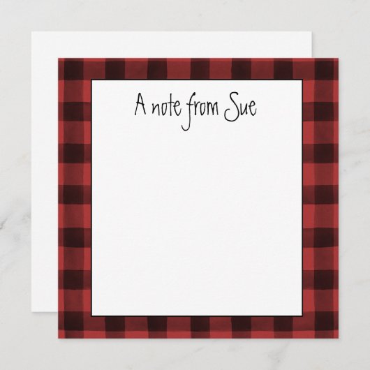 Gepersonaliseerde buffer feestdagenkaart (Voorkant / Achterkant)