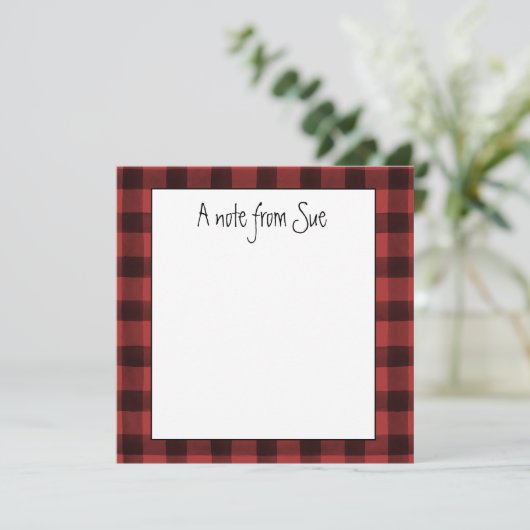 Gepersonaliseerde buffer feestdagenkaart (Staand voorkant)