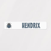 Gepersonaliseerde Bug School Naam Labels (Design 1)