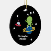 Gepersonaliseerde buitenruimte buitenaards versier keramisch ornament (Rechts)