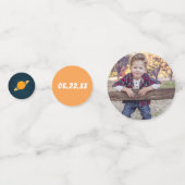 Gepersonaliseerde buitenruimtespecifieke partij confetti (Achterkanten)