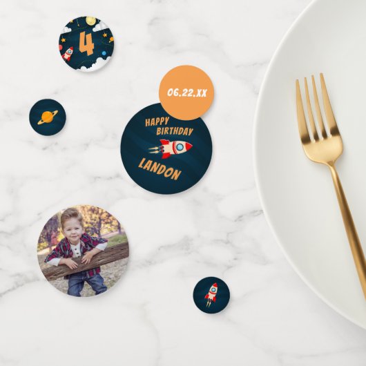 Gepersonaliseerde buitenruimtespecifieke partij confetti (Groep)