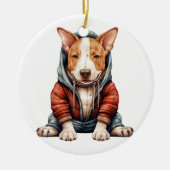 Gepersonaliseerde Bull Terrier Hond Keramisch Ornament (Voorkant)