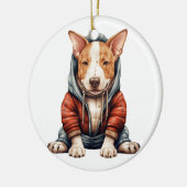 Gepersonaliseerde Bull Terrier Hond Keramisch Ornament (Links)