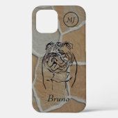 Gepersonaliseerde Bulldog Lover's Apple iPhone 12 Case-Mate iPhone Case (Achterkant)