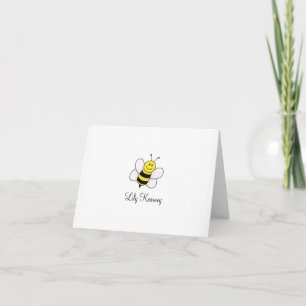 Gepersonaliseerde Bumblebee-notitiekaarten Notitiekaartje