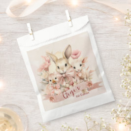 Gepersonaliseerde Bunny, Chick & Lamb Pasen Trakta Bedankzakje