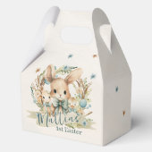 Gepersonaliseerde Bunny, Chick & Lamb Pasen Traktb Bedankdoosjes (Voorkant)