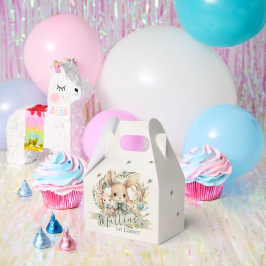 Gepersonaliseerde Bunny, Chick & Lamb Pasen Traktb Bedankdoosjes (Feest)