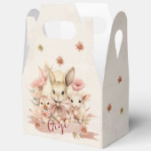 Gepersonaliseerde Bunny, Chick & Lamb Pasen Traktb Bedankdoosjes (Open)