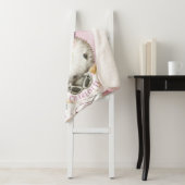 Gepersonaliseerde Bunny Konijn Baby Meisje Sherpa Sherpa Deken (In situ)