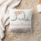 Gepersonaliseerde Bunny Nursery Room Sweet Dreams Kussen (Deken)