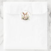 Gepersonaliseerde Bunny ronde Stickers (Tas)