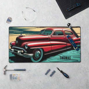Gepersonaliseerde bureaumat. Classic USA auto Bureaumat