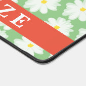Gepersonaliseerde bureaumat met schattige daisy bl (Hoek)