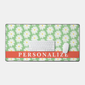 Gepersonaliseerde bureaumat met schattige daisy bl (Keyboard & Muis)