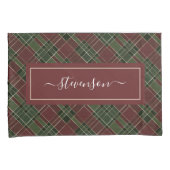 Gepersonaliseerde Burgundy Green Play Holiday Kussensloop (Voorkant-Rechts)