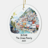 Gepersonaliseerde Busan Ornament, Zuid-Korea Keramisch Ornament (Links)