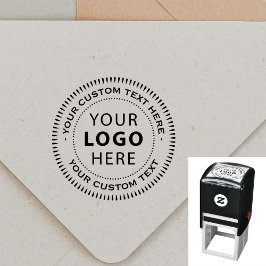 Gepersonaliseerde Business Custom Logo Naam Zelfinktende Stempel