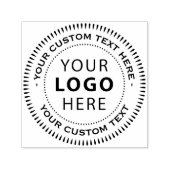 Gepersonaliseerde Business Custom Logo Naam Zelfinktende Stempel (Design)