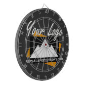 Gepersonaliseerde Business Design Company Professi Dartbord (Voorkant Links)
